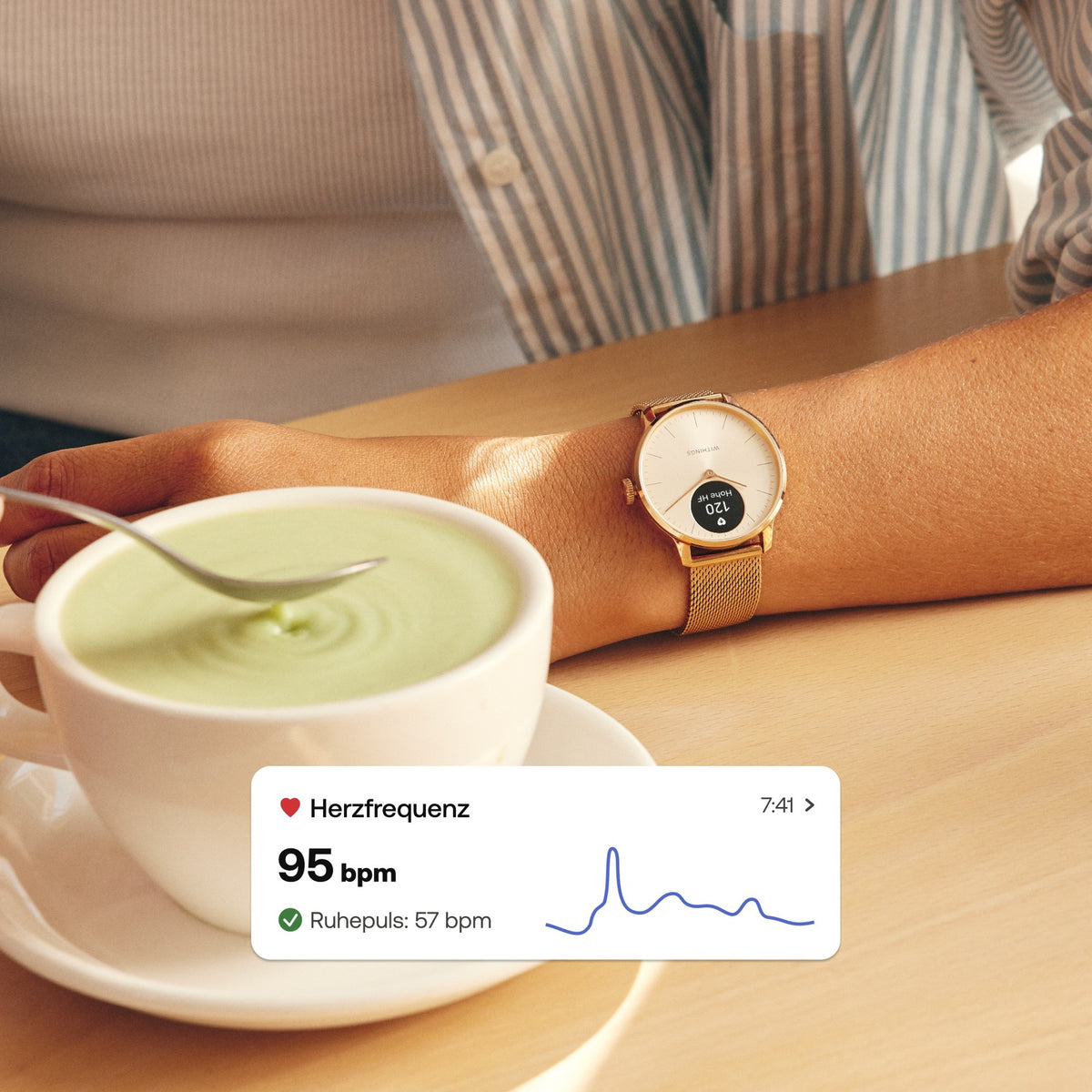 WITHINGS Scanwatch Light 37mm Rosé Weiß