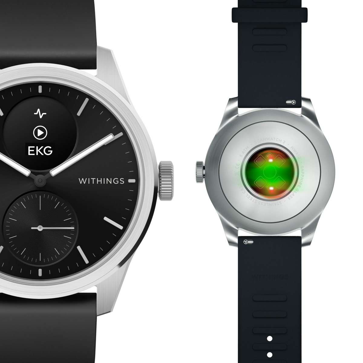 WITHINGS Scanwatch 2 42mm Schwarz