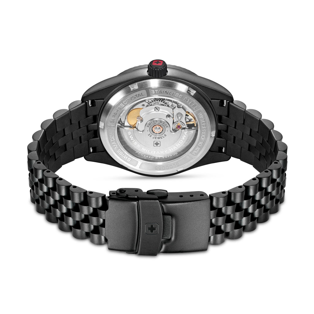 SWISS MILITARY HANOWA UHR BLACK FORGED