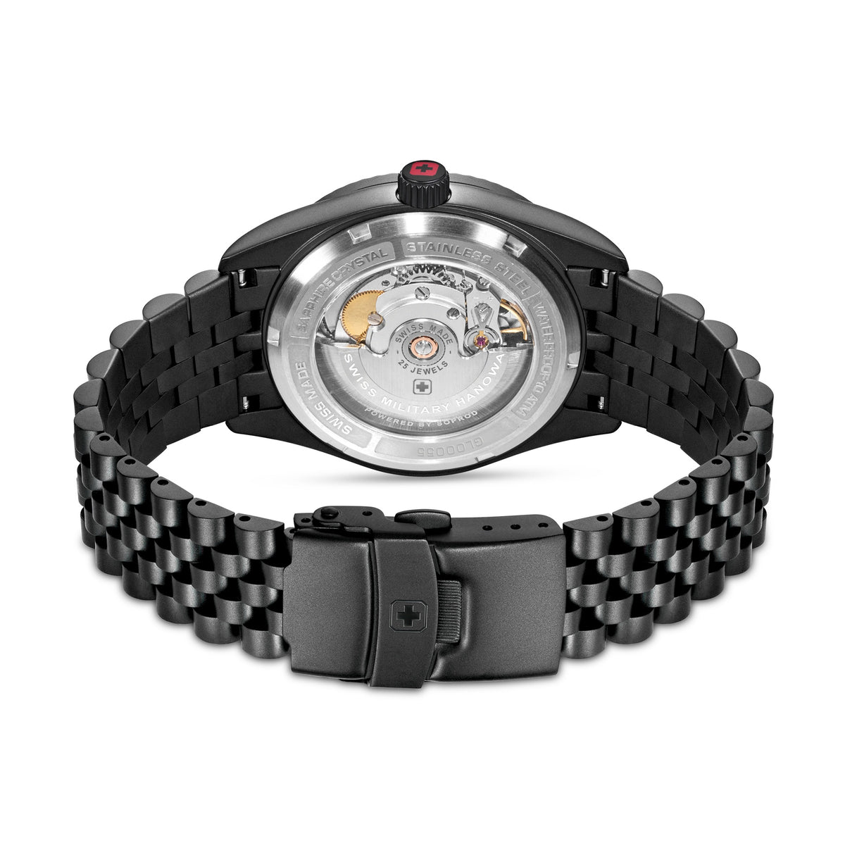 SWISS MILITARY HANOWA UHR BLACK FORGED
