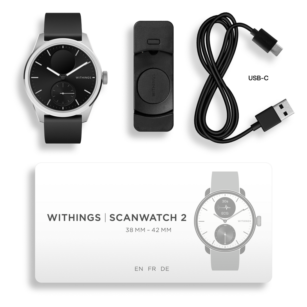 WITHINGS Scanwatch 2 42mm Schwarz