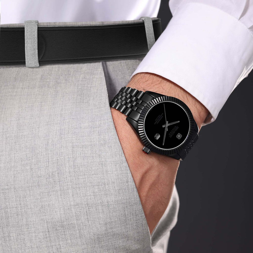 SIWSS MILITARY HANOWA UHR DARK NIGHT