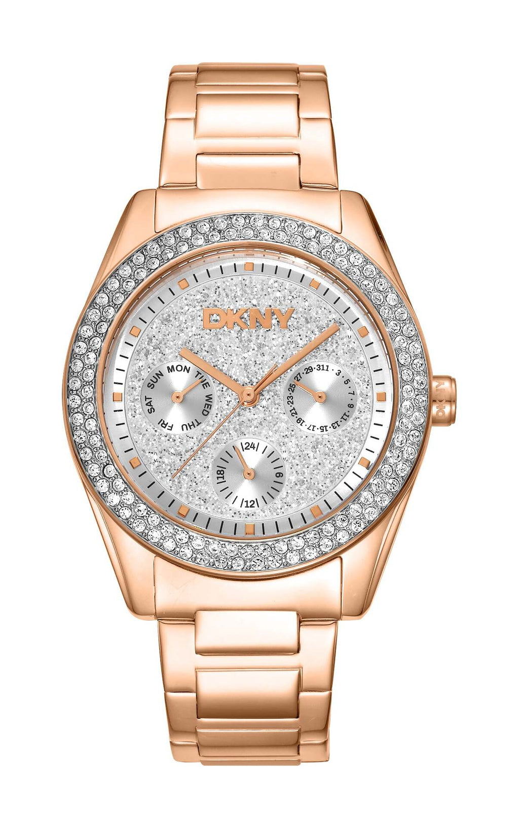 DKNY Uhr Chambers Multi Glitz Rose Gold