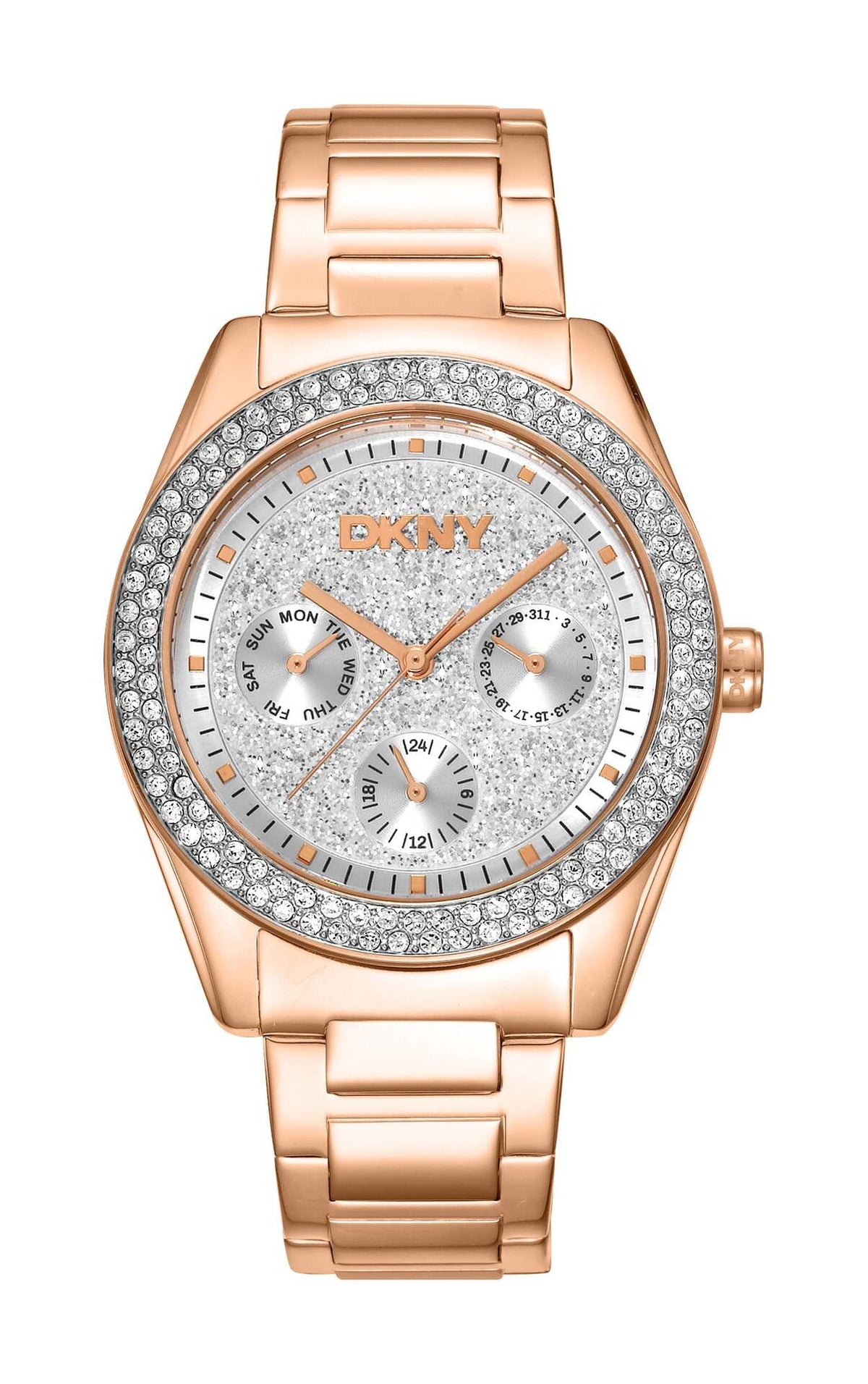 DKNY Uhr Chambers Multi Glitz Rose Gold