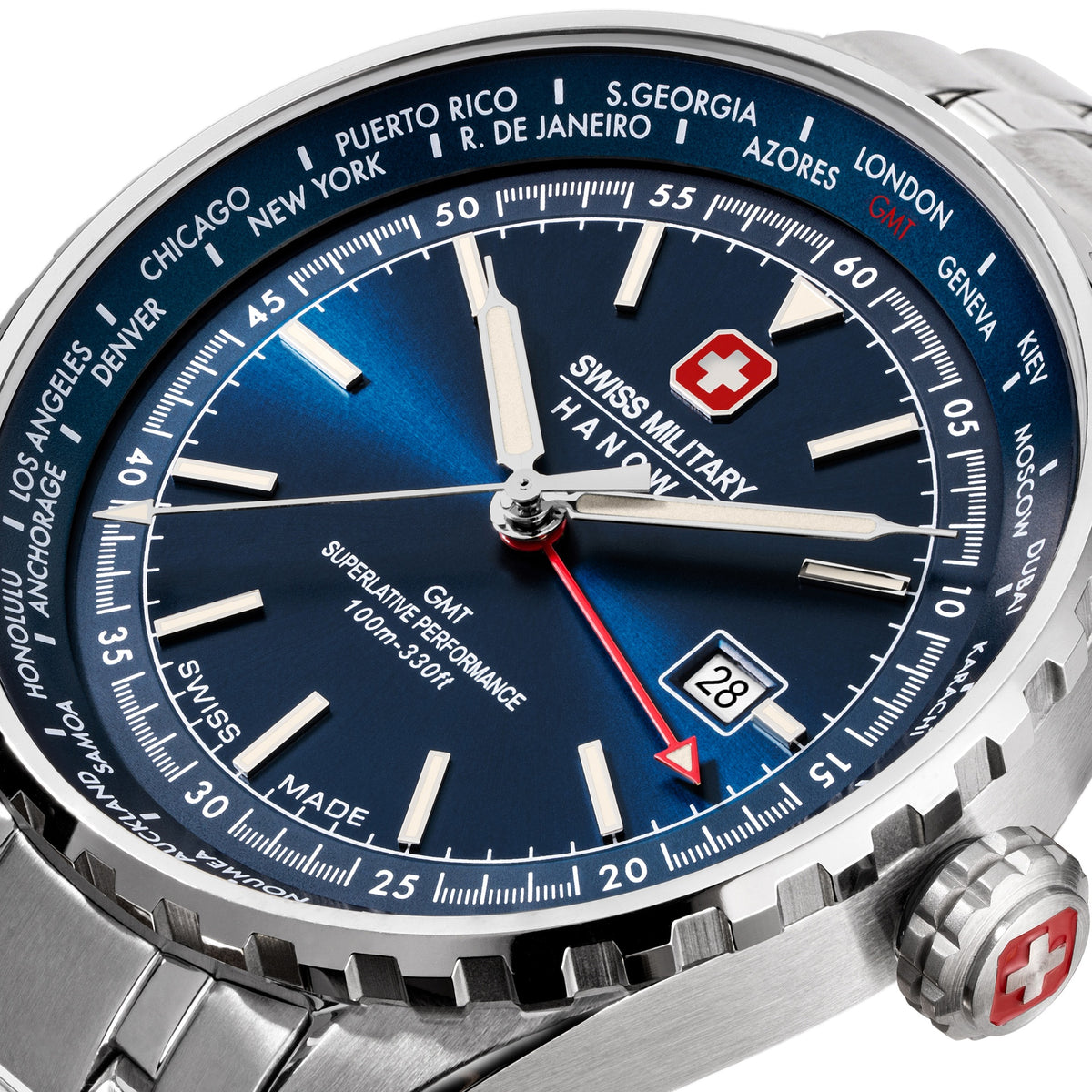 SWISS MILITARY HANOWA UHR AFTERBURN GMT